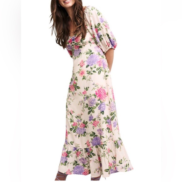 NOBODY’s CHILD Floral Print Maxi Dress NWT’s sz 6 - Picture 3 of 13